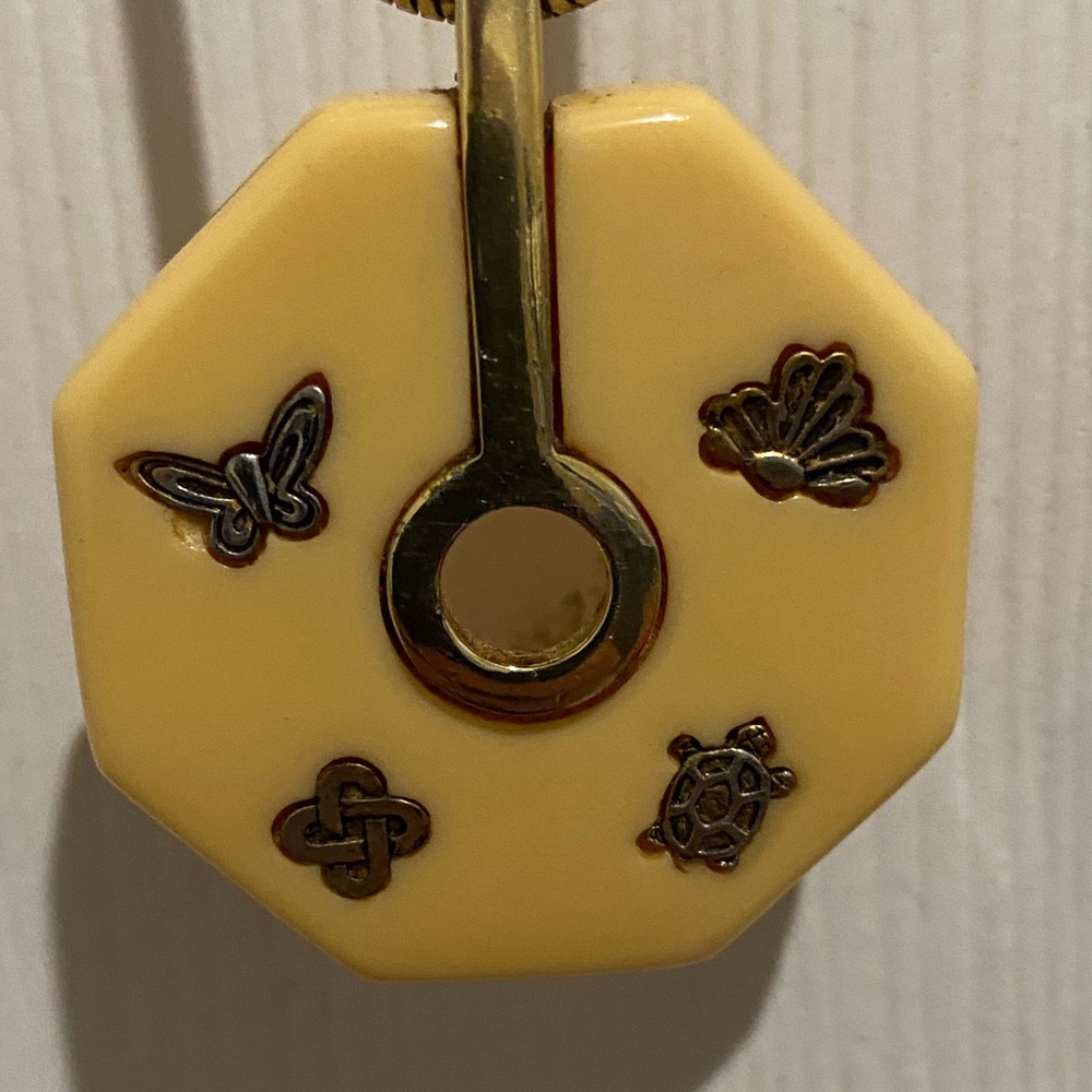 19” Vintage Givenchy Chain and Pendant. Very Unique.